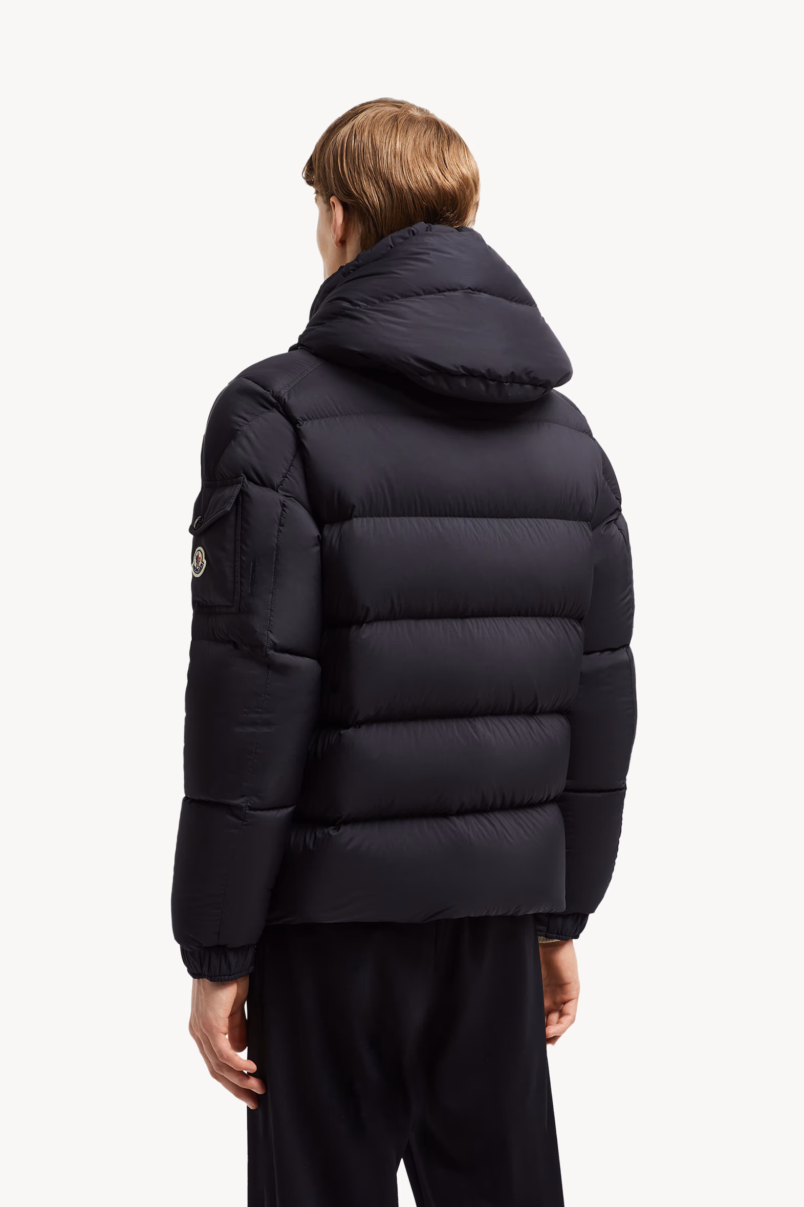 Plumífero corto con capucha Moncler Maya 70 Hombre Negro Moncler 5